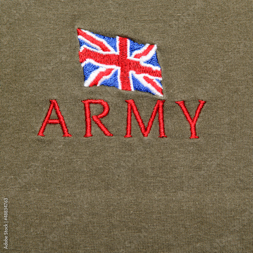 Photo: British Army logo on a khaki background British Army logo on a khaki background