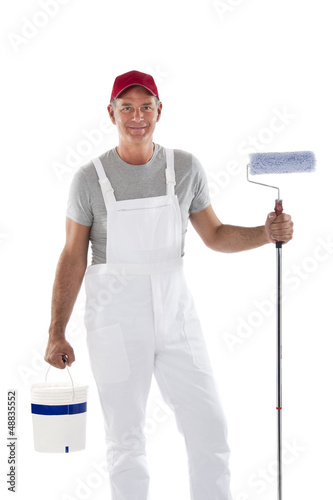 Photo: House painter in overalls House painter in overalls