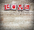 Vintage Background with Letters