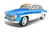 DDR Oldtimer aus den 60er Jahren - Wartburg 311 blau-weiss