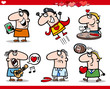 valentines day themes cartoon illustration