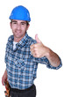 A foreman giving the thumb up.