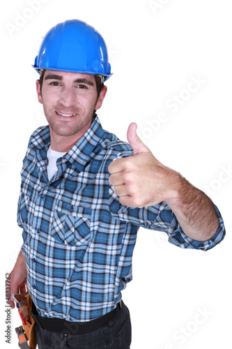 Photo: A foreman giving the thumb up. A foreman giving the thumb up.