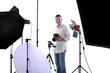 Photographer in studio