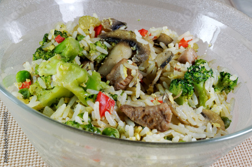 Photo: Pork and Vegetable Fried Rice Pork and Vegetable Fried Rice
