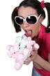 Photo: Girl going crazy for marshmallows Girl going crazy for marshmallows