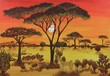 Sonnenuntergang in Afrika