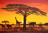 Sonnenuntergang in Afrika