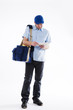 Mailman delivering mail