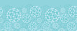 Vector buckyballs horizontal seamless pattern background