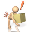 So with a heavy load, he became strained back.