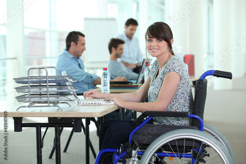 Photo: Woman in wheelchair Woman in wheelchair