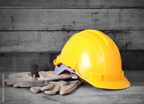 Photo: Yellow hardhat Yellow hardhat