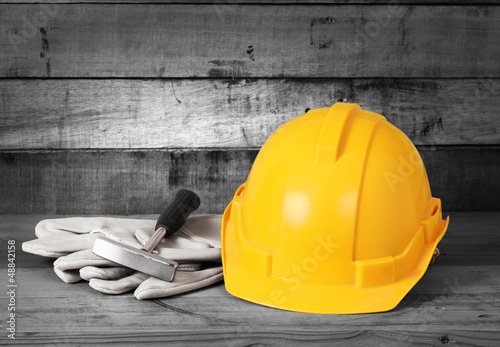 Photo: Yellow hardhat Yellow hardhat