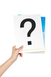 Hand question mark