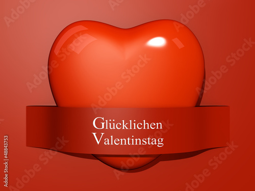 Illustration: Valentine's Paper Cut out - German Language Valentine's Paper Cut out - German Language