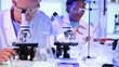 Three Doctors Working in Hospital Laboratory