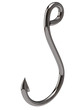 Metal fishing hook isolated on white background