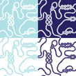 seamless background with marine knots