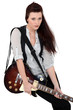 Female guitarist