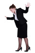 Businesswoman on the edge