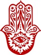 Hamsa - Hand der Fatima - Schutz Amulett, Symbol Glück und Kraft