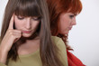 Young women warring