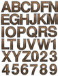 wooden alphabet set