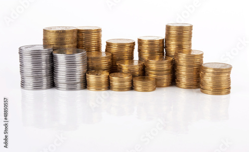Photo: stack of coins stack of coins
