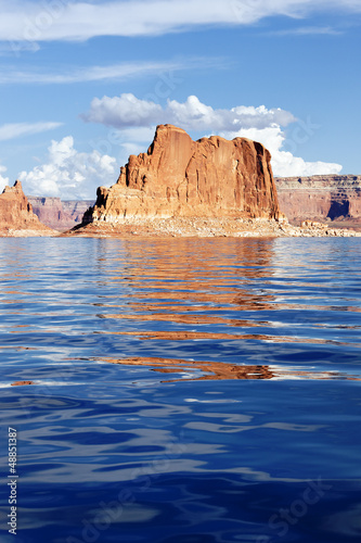Photo: Vertical view on the Lake Powell Vertical view on the Lake Powell