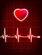 Abstract heart beats cardiogram. EPS 8