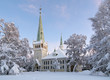 Jokkmokk New Church in winter, Sweden