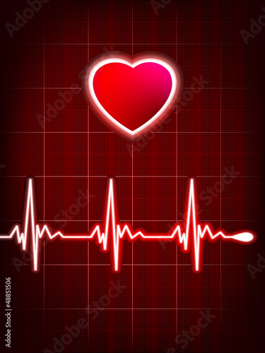 Vector: Abstract heart beats cardiogram. EPS 8 Abstract heart beats cardiogram. EPS 8