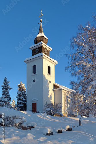 Photo: Vilhelmina Church in winter, Sweden Vilhelmina Church in winter, Sweden