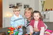 Grandmother and grandkids