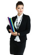 A portrait of beautiful business woman. Manager at work