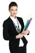 A portrait of beautiful business woman. Manager at work
