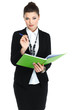 A portrait of beautiful business woman. Manager at work
