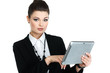 A portrait of beautiful business woman. Manager at work