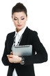 A portrait of beautiful business woman. Manager at work