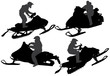 Snowmobiling Silhouette