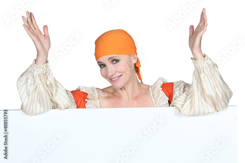 Photo: portrait of a woman in costume portrait of a woman in costume