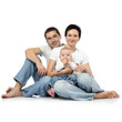 young parents with child infant