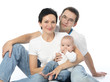 young parents with child infant