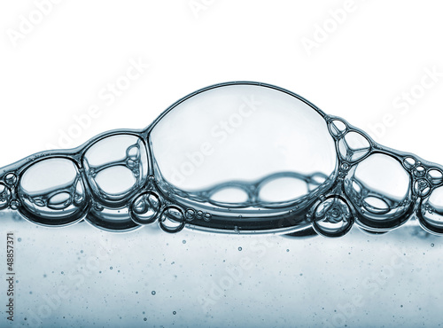 Photo: water bubbles isolated on white water bubbles isolated on white