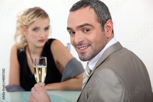 Photo: Couple with champagne Couple with champagne