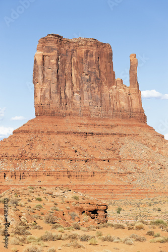Photo: vertical view of Monument Valley vertical view of Monument Valley