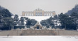 Vienna - Gloriette and Neptune fountain from Schonbrunn - winter