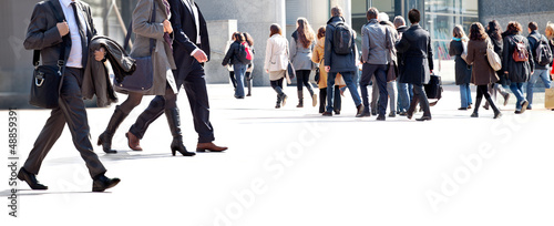 Photo: A large group of businessmen. Panorama. A large group of businessmen. Panorama.