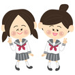 セーラー服の女子高生